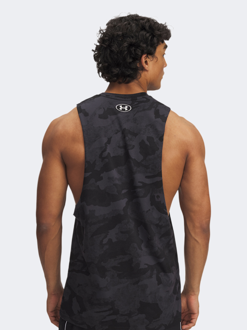 Under Armour Project Rock Camo Print Men Training Tank Black
