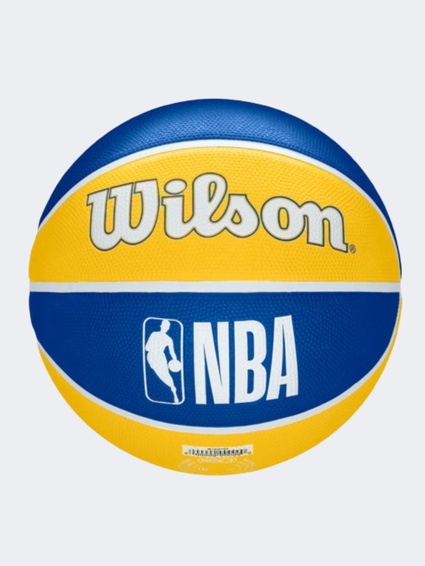 Wilson Nba Team Tribute Golden State Warriors Unisex Basketball Ball Blue/Yellow