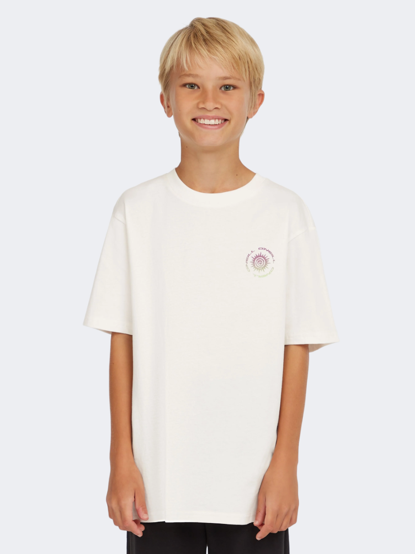 Oneill Gradient Boys Lifestyle T-Shirt Snow White