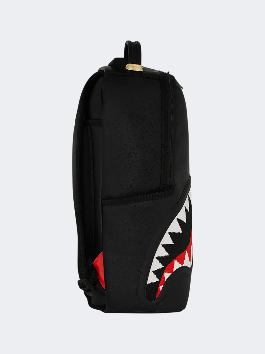 Spray Ground Fly Knit Mouth Dlxsv Unisex Lifestyle Backpack Black/White/Red