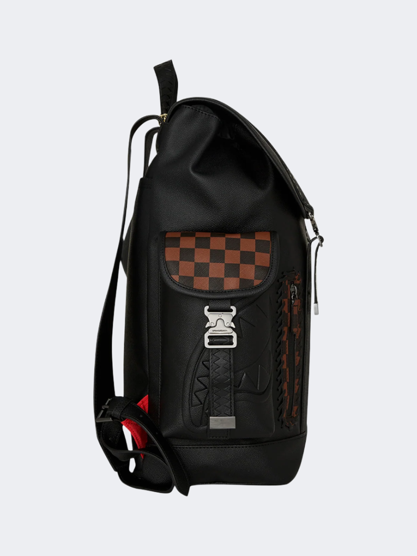 Spray Ground Dose Of Check Deux Monte Carlo Unisex Lifestyle Backpack Black