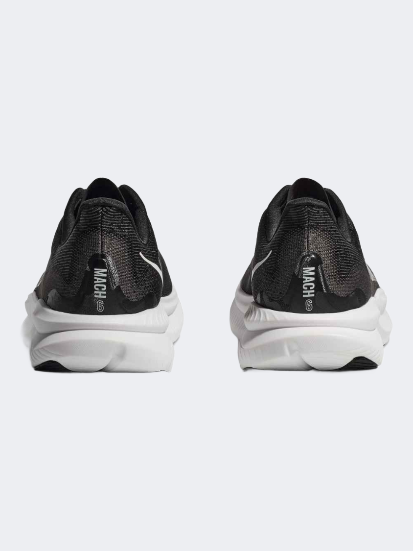 Hoka Mach 6 Women Running Shoes Black/White