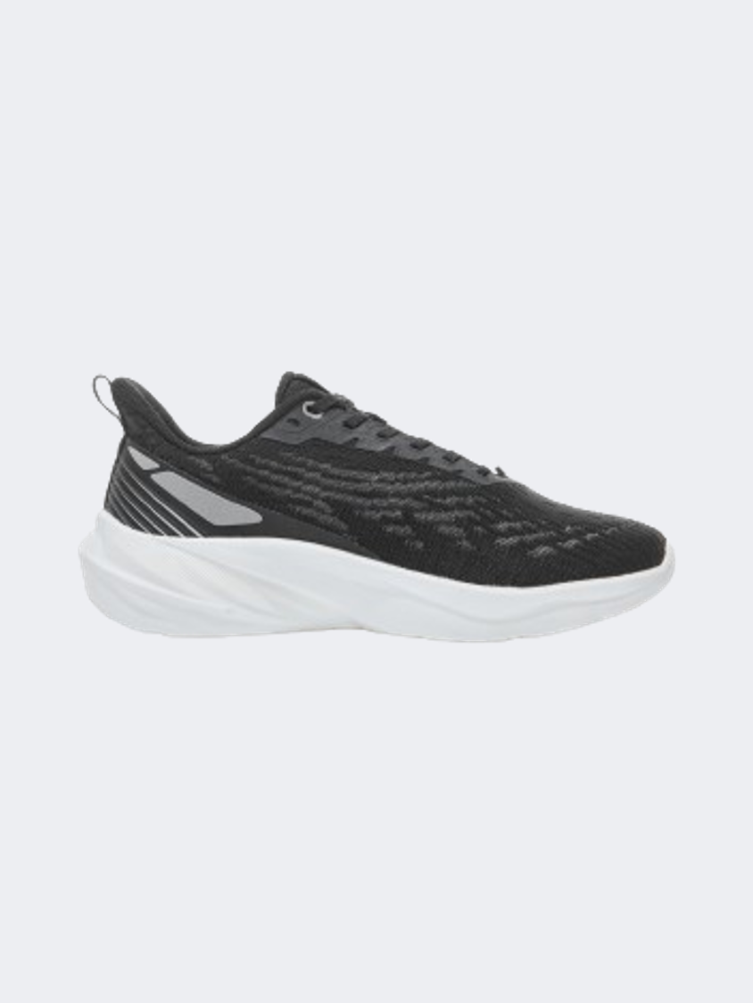 Erke Cushioning Women Running Shoes Black/Silver