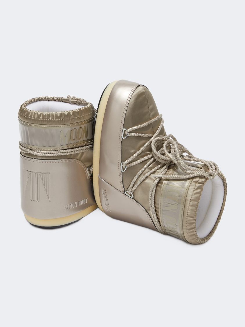 Moonboot Icon Low Glance Unisex After Ski Boot Platinum