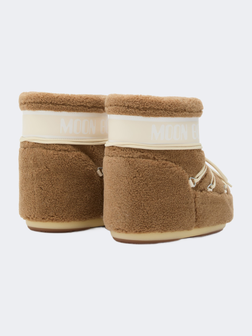 Moonboot Icon Low Fleece Unisex After Ski Boot Camel