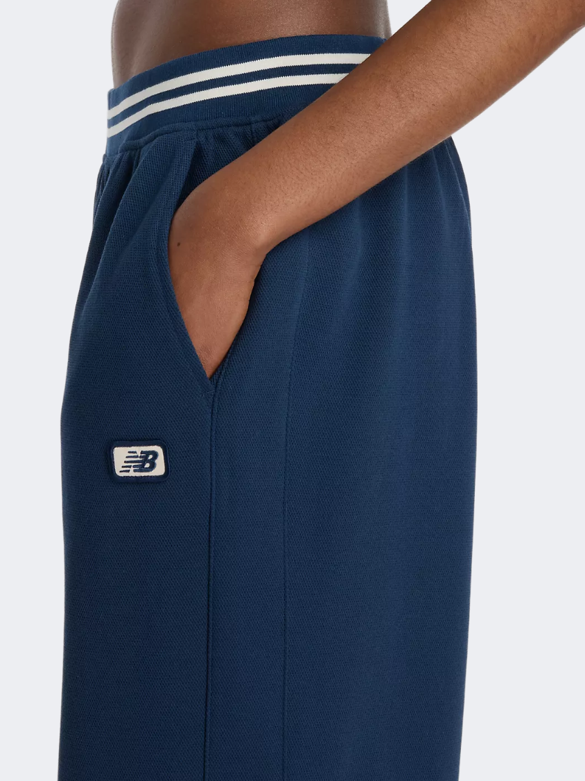 New Balance Post Season Pique Women Lifestyle Pant Nb Navy