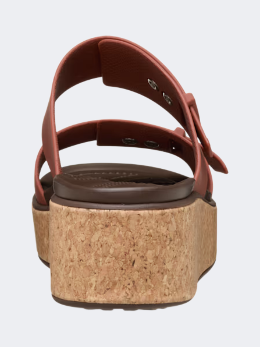 Crocs Brooklyn Cork Buckle Women Lifestyle Slippers Rust