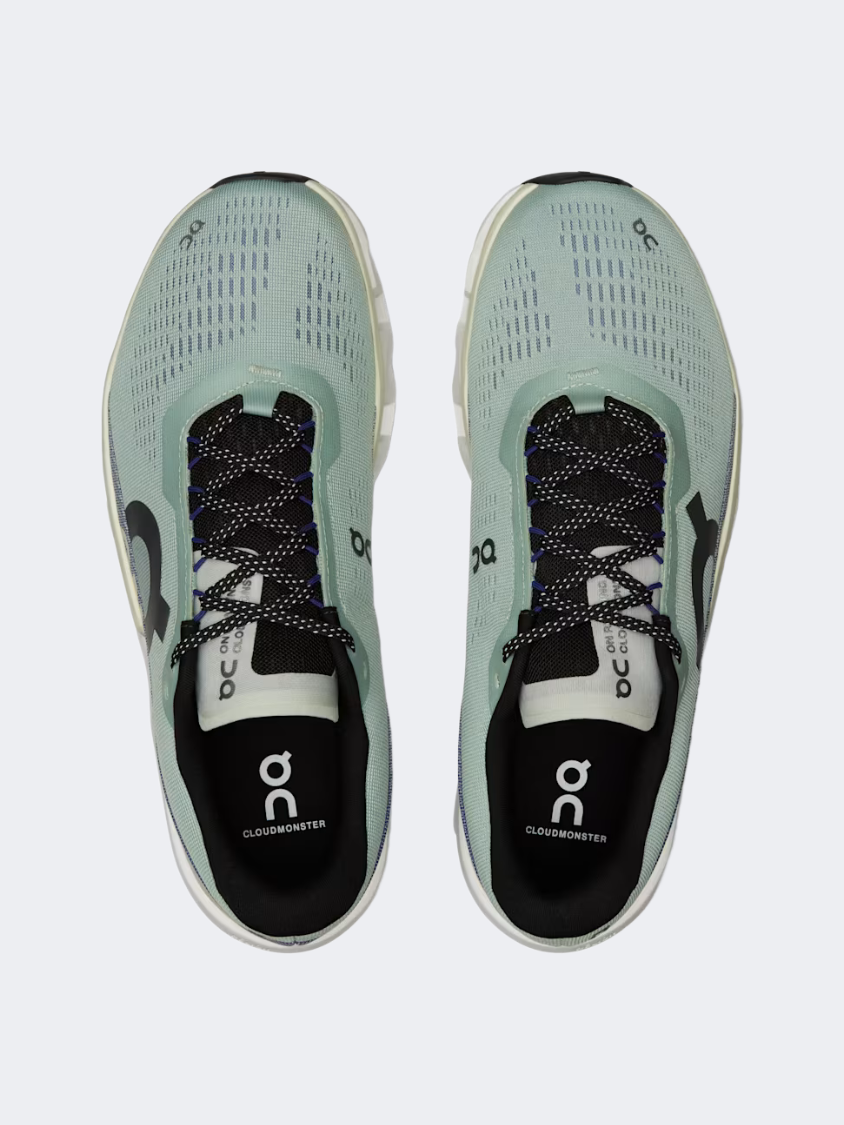 On Cloudmonster 2 Men Running Shoes Mineral/Aloe