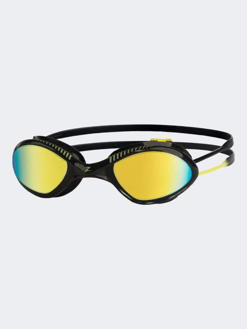 Zoggs Tiger Titanium Unisex Swim Goggles Black/Yellow