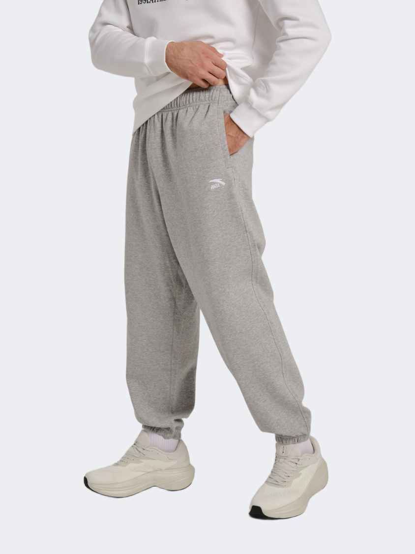 Anta Sports Club Men Lifestyle Pant Heather Grey