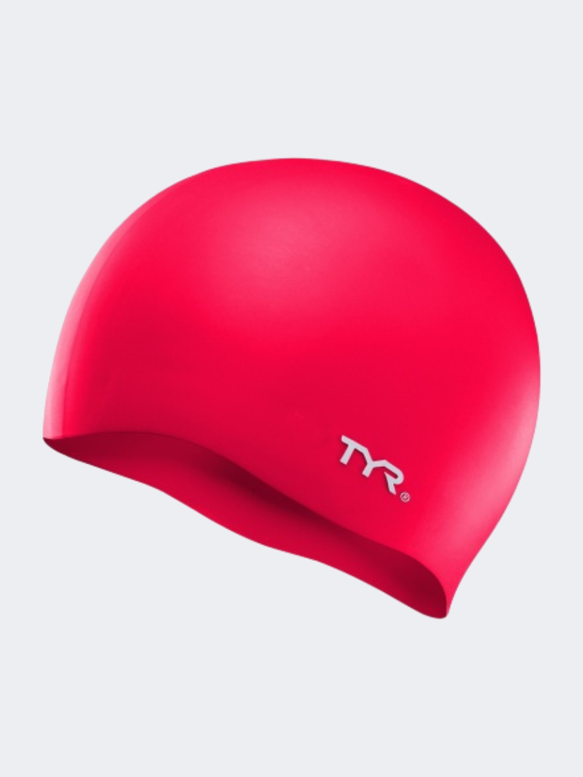 Tyr Unisex Swimming Lcs-610 Silcn No Wrnkl Red Swim Cap