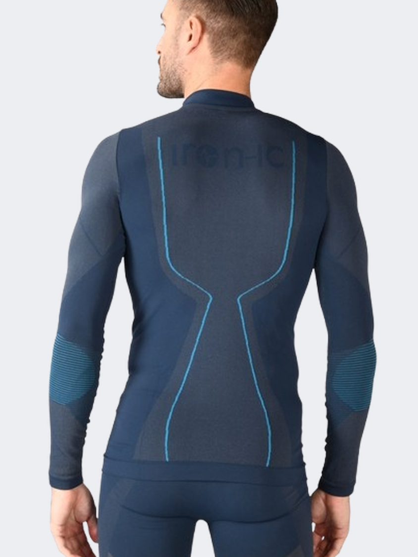 Iron Ic Longsleeve Warm Men Skiing Baselayer Blue