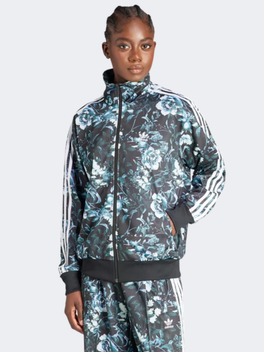 Adidas Flower Women Original Jacket Black Multicolor