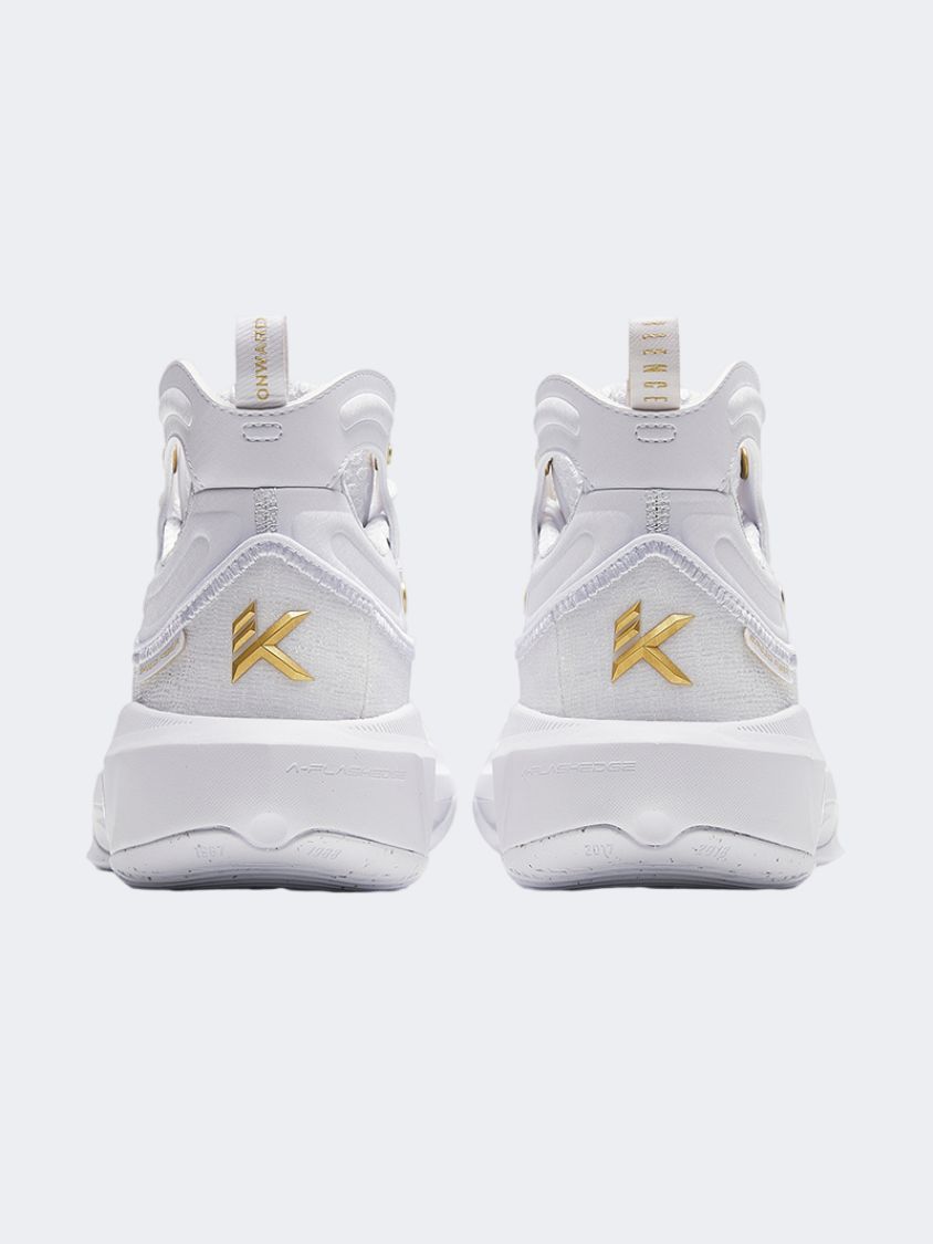 Anta Kt8 Men Basketball Shoes White/Metal Golden