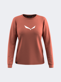 Salewa Eagle Solidlogo Dry’Ton  Women Hiking Long Sleeve Etruscan Red