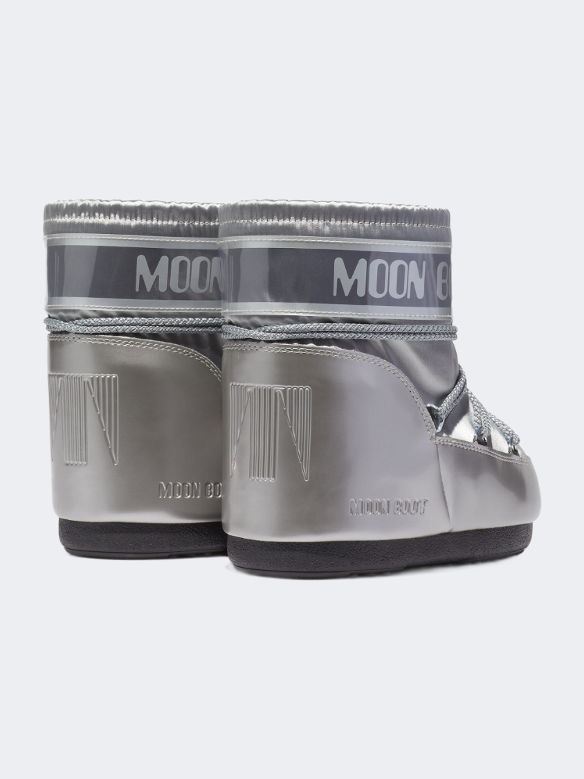 Moonboot Icon Low Glance Unisex After Ski Boot Silver