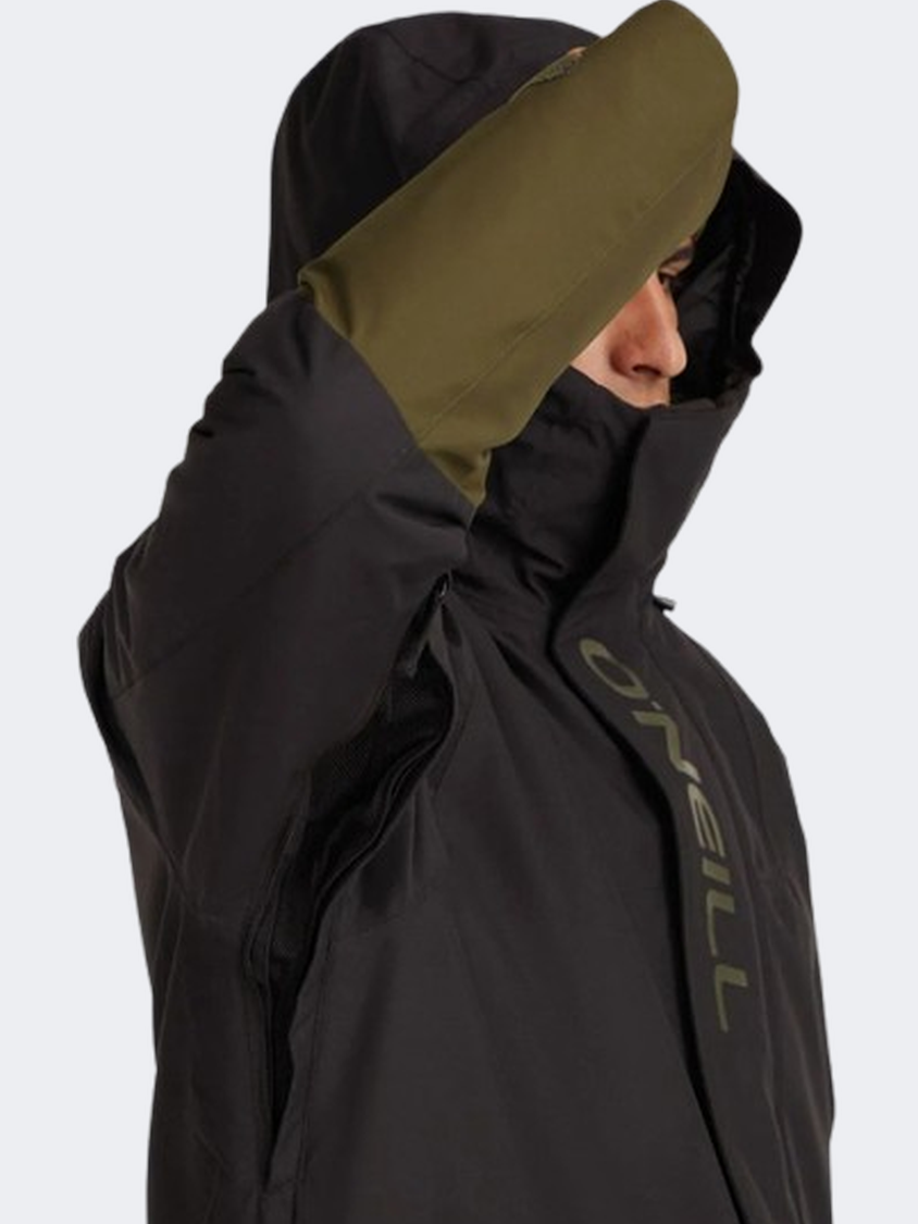 ONeill Originals Hybrid Men Skiing Jacket Blackout/Olive
