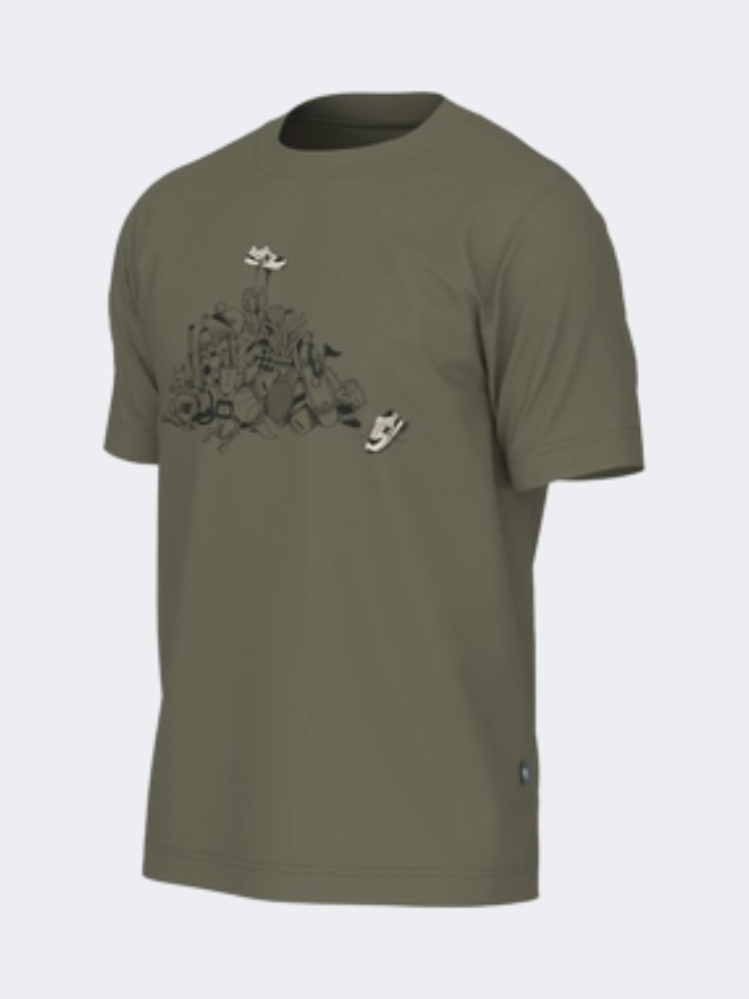 New Balance Athletics Pile Men Lifestyle T-Shirt Dark Olivine