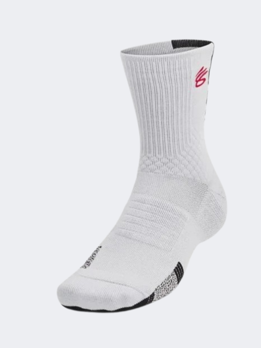 Under Armour Curry Ad Playmaker Unisex Basketball Sock Grey Black Red MikeSport Lebanon