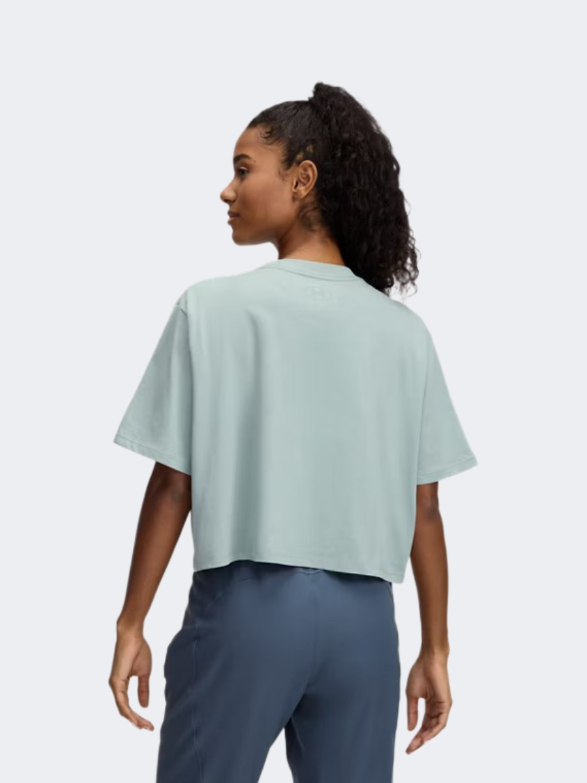 Under Armour Rival Women Lifestyle T-Shirt Silica Green/White