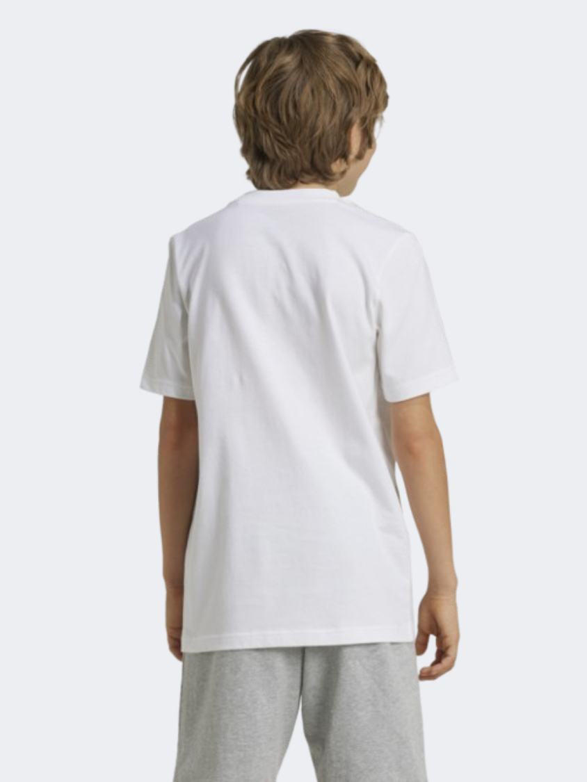 Adidas Positivity Table Graphic Boys Sportswear T-Shirt White/Black/Yellow