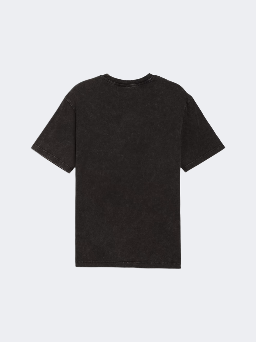 Puma Essential Elevated Relaxed Wash Men Lifestyle T-Shirt Black