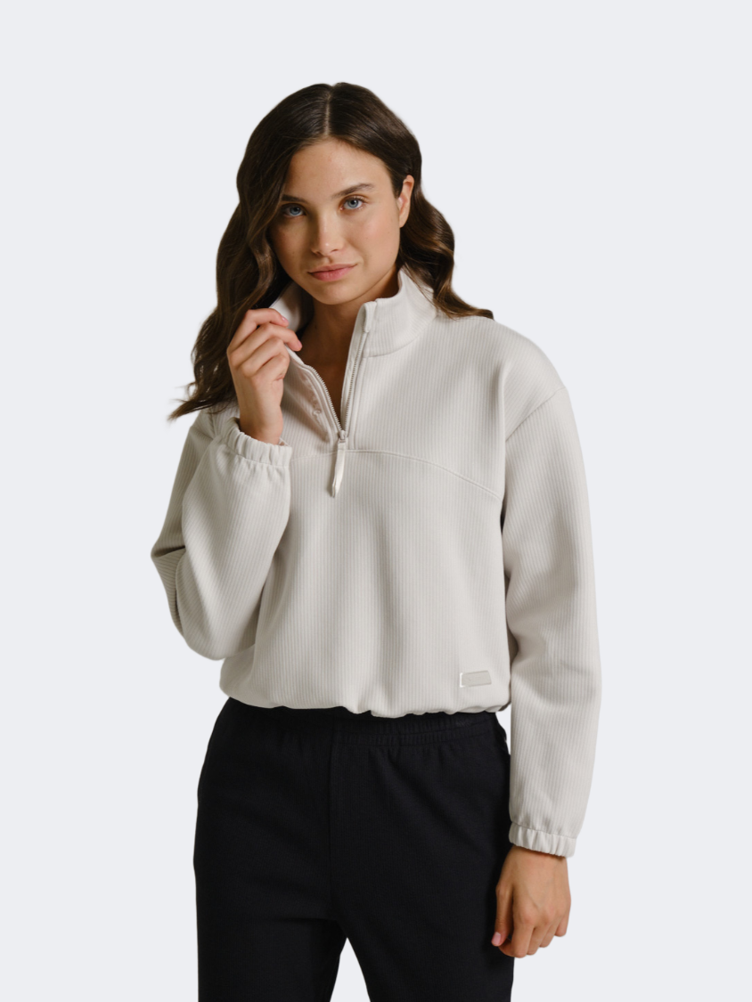 Anta Commute Women Training Long Sleeve Mist Grey