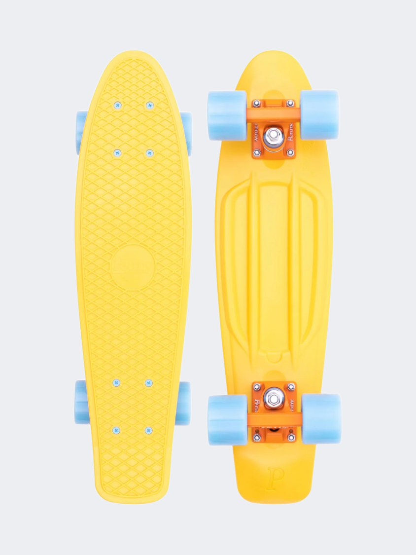 Penny High Vibe 22 Inch Unisex Skating Skateboard Yellow/Blue