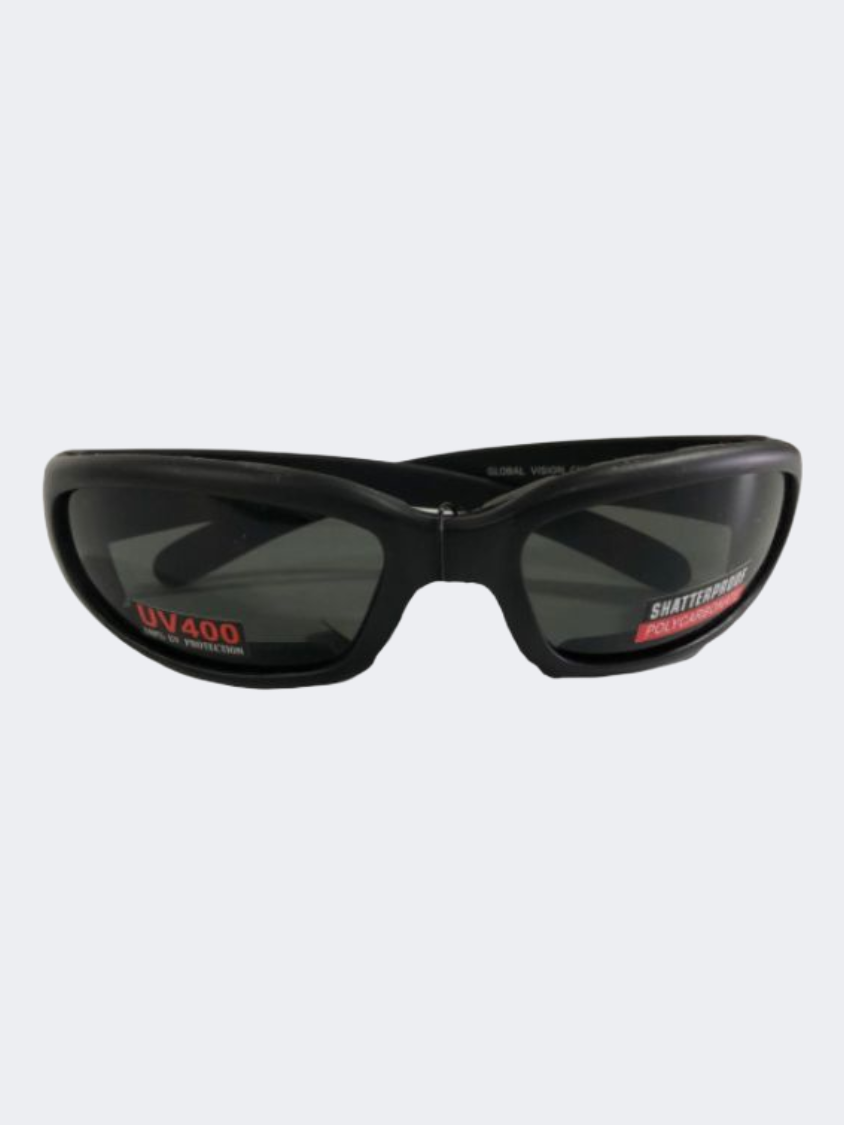 Global Vision Chicago Sm Chicago Smoke Lenses Unisex Lifestyle Sunglasses Black