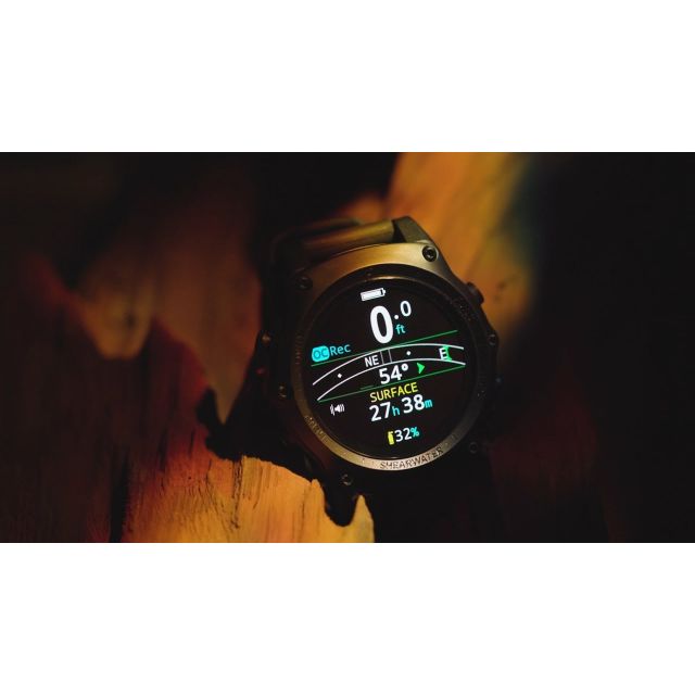 Shearwater Teric Scuba Depth Gauge Diving Diving Instrument / Computer Black