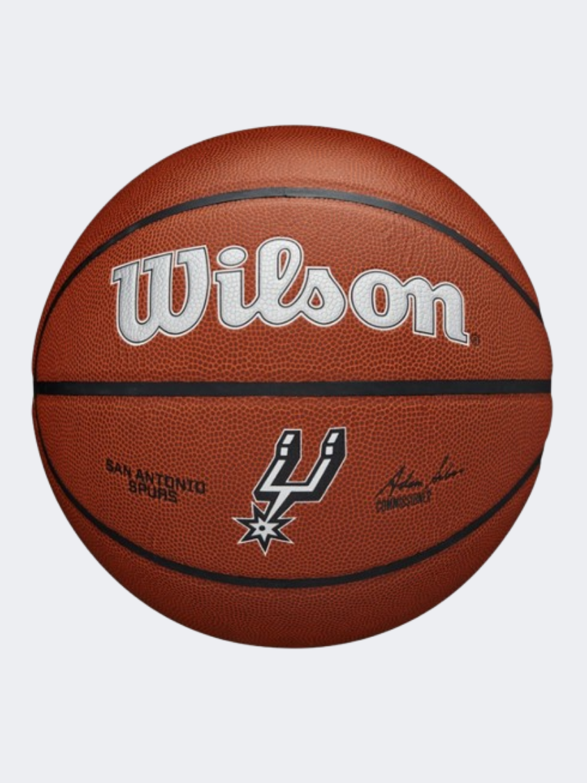 Wilson Nba Team Alliance San Antonio Spurs Unisex Basketball Ball Brown/Grey