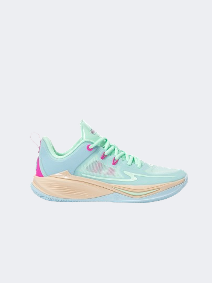 Erke Men Basketball Shoes Blue/Light Green