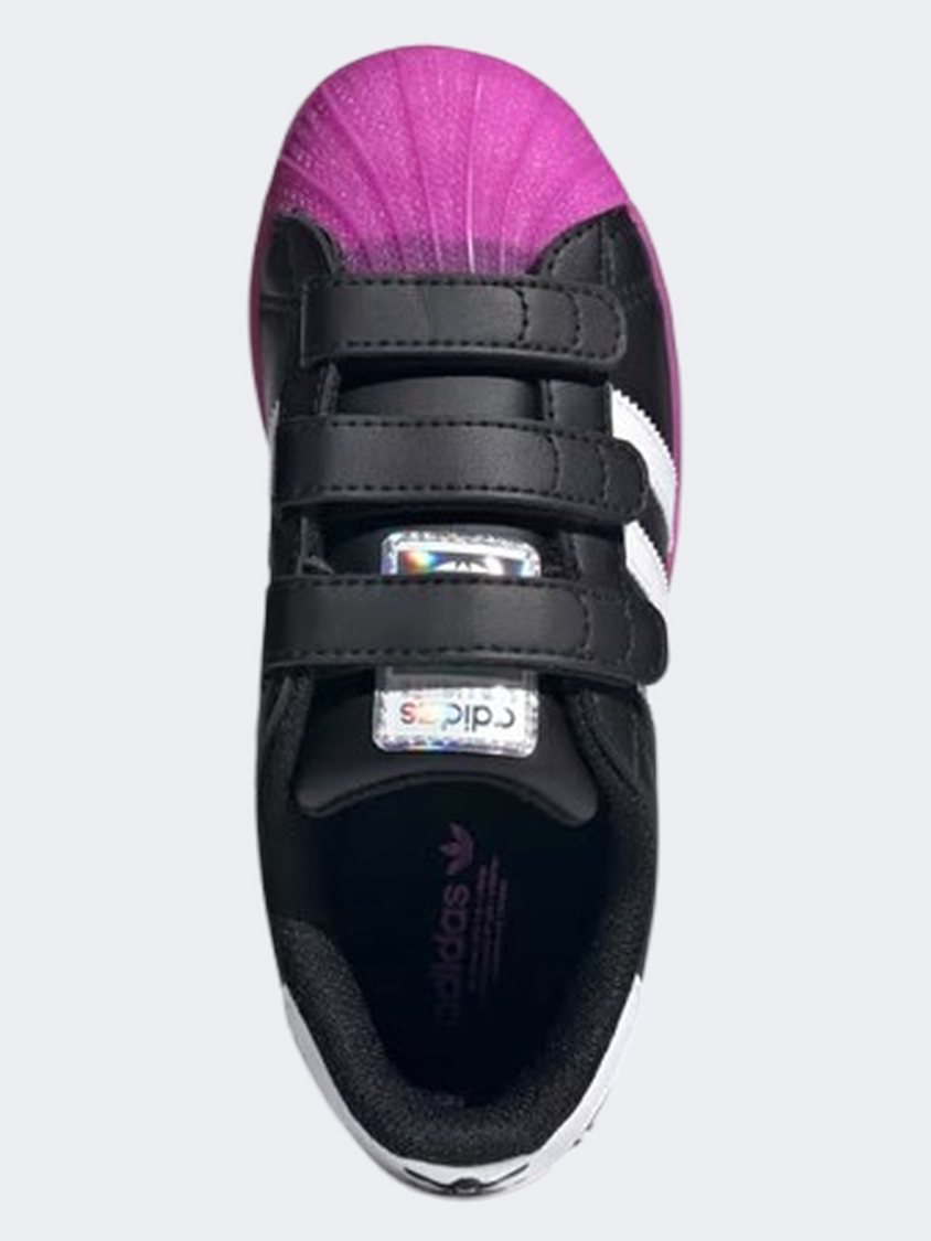Adidas Superstar Led Light Ps-Girls Originals Shoes Black/Purple/White