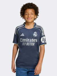 Adidas Real Madrid 25/26 Away Jersey Little-Boys Football T-Shirt Legend Ink