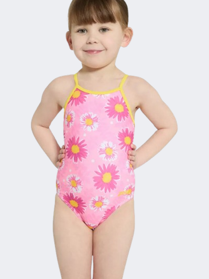 Zoggs Yaroomba Floral Girls Swim Monokini Holi/Pink