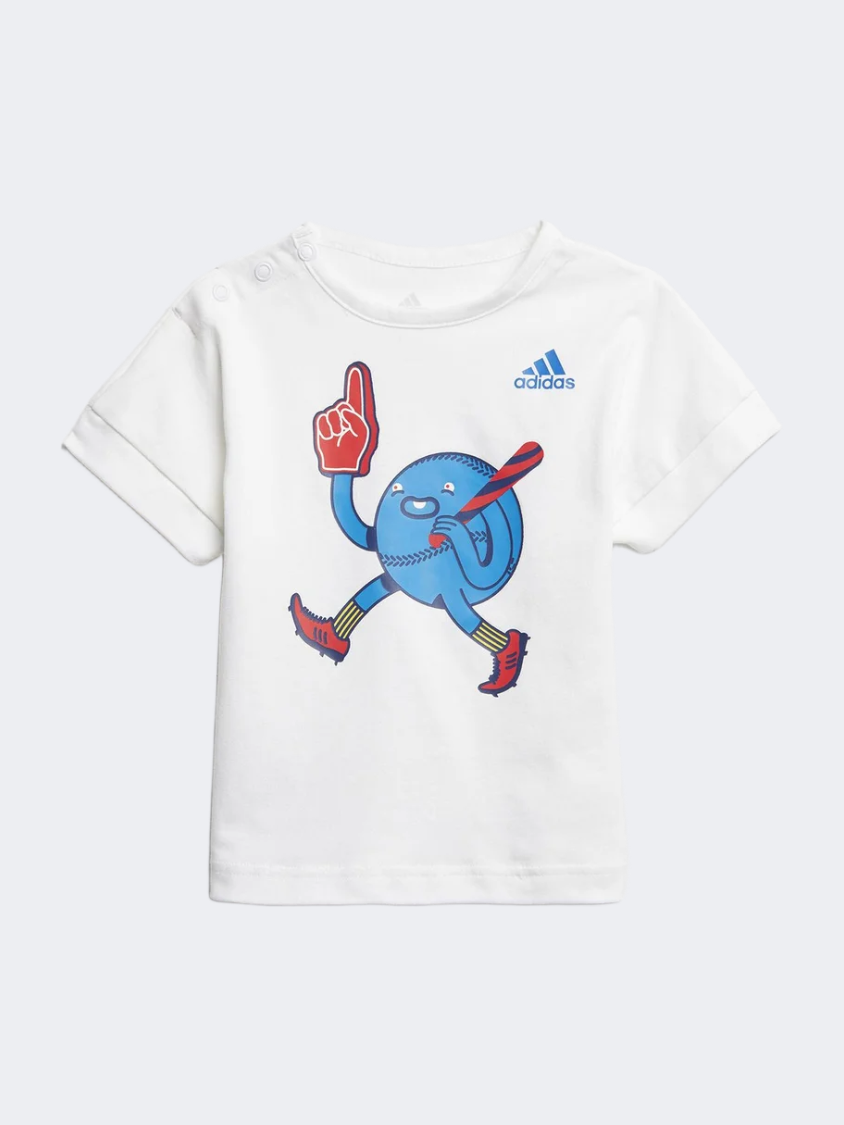 Adidas Character Graphic Baby-Boys Training Set White/Blue/Red