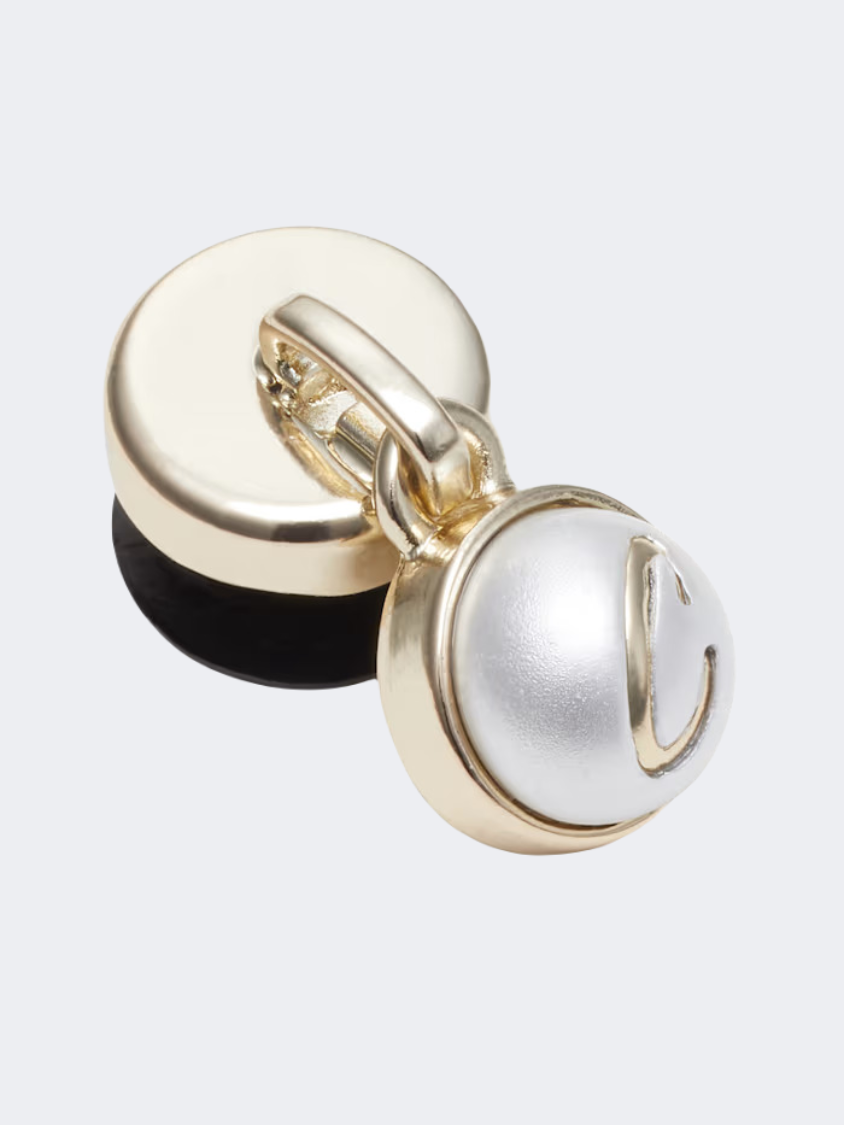 Crocs Pearl C Dangle Gem Unisex Lifestyle Pins Gold/Grey