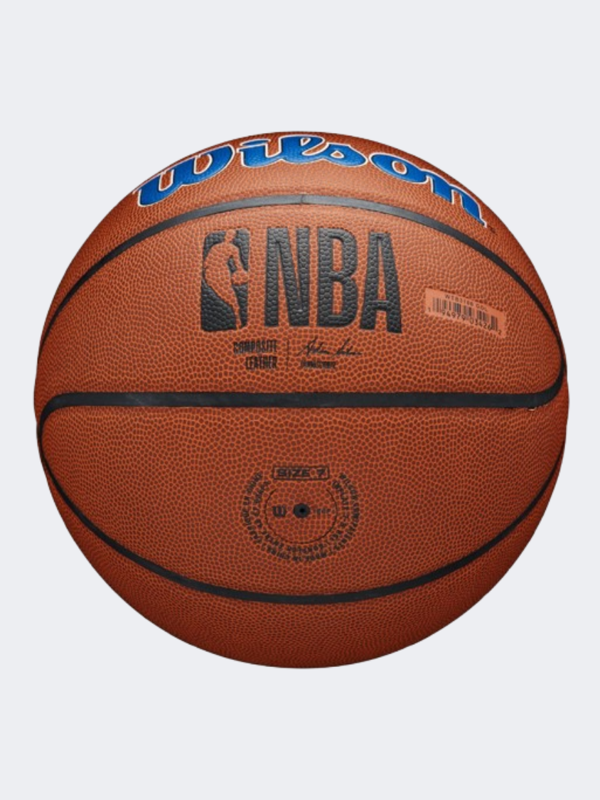 Wilson Nba Team Alliance Golden State Warriors Unisex Basketball Ball Brown/Blue