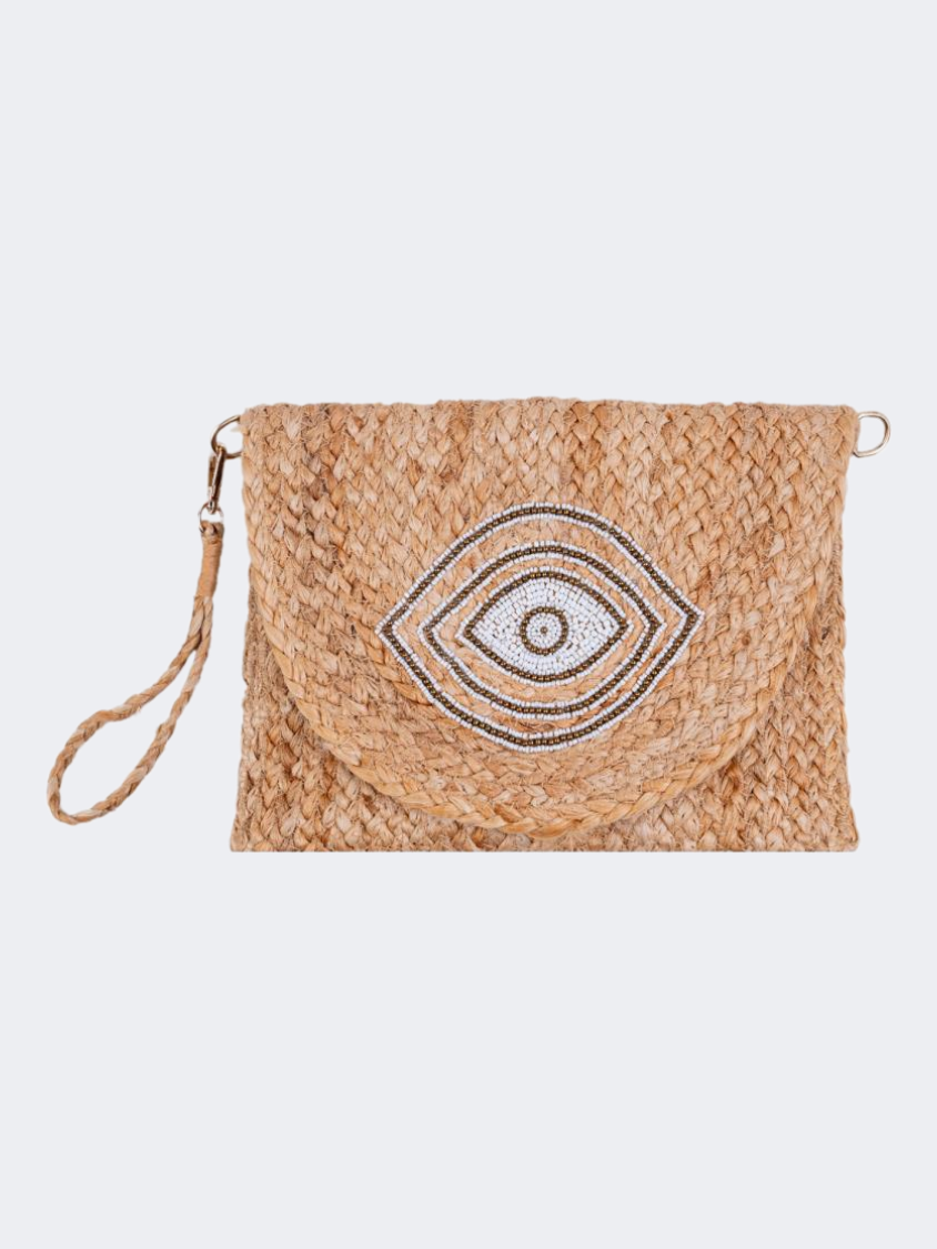 Amelie Straw Women Beach Bag Tan