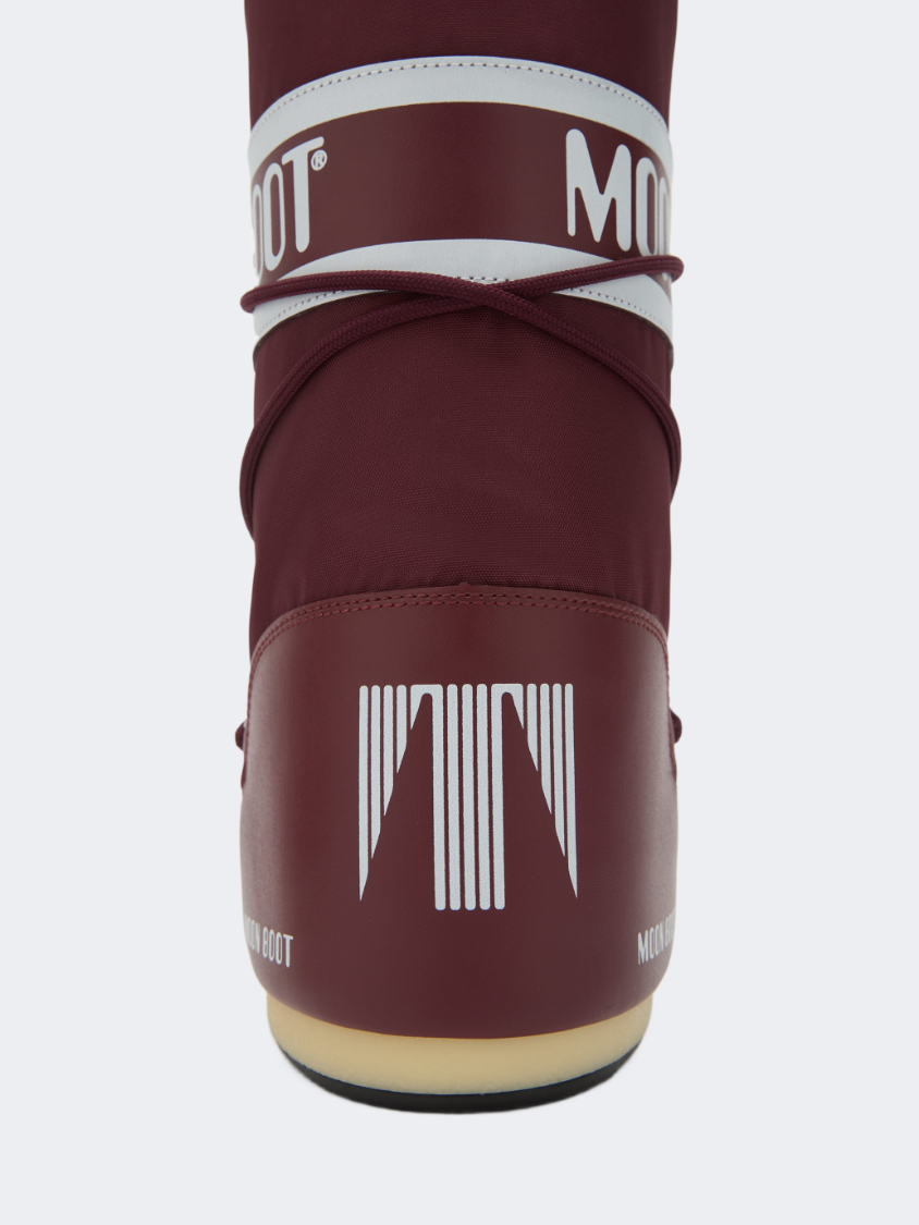 Moonboot Icon Nylon Unisex After Ski Boot Burgundy