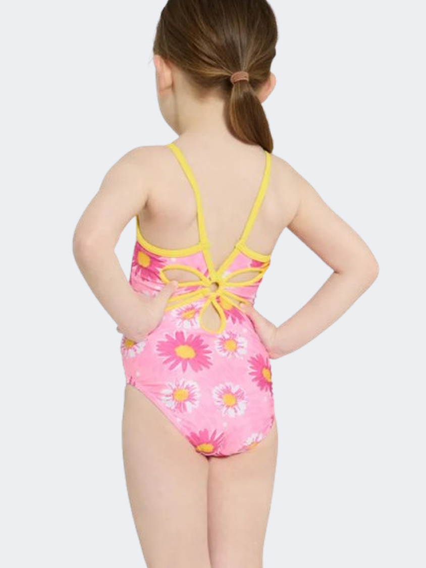 Zoggs Yaroomba Floral Girls Swim Monokini Holi/Pink