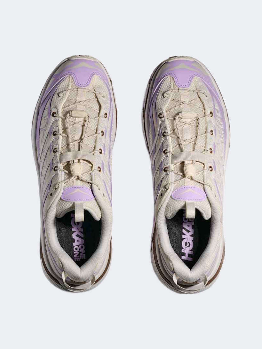 Hoka Mafate Three2 Wordmark Women Lifestyle Shoes Iris Flower