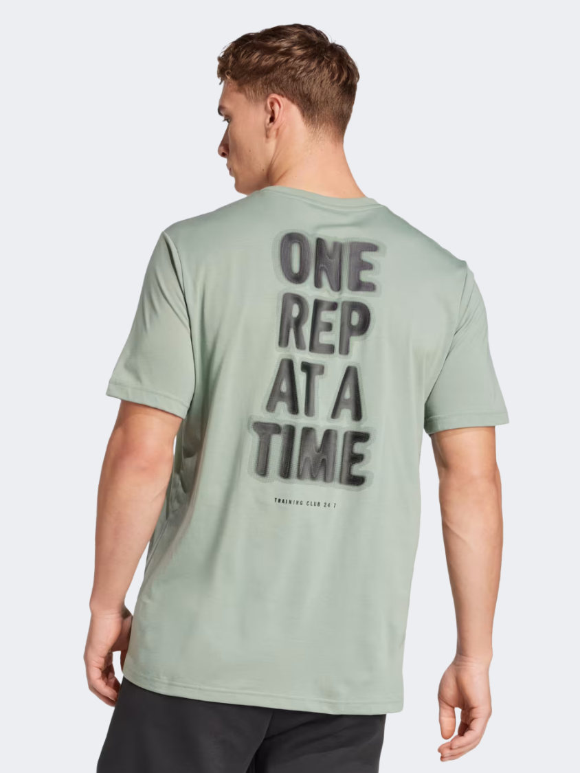 Adidas Climacool One Rep At A Time Men Training T-Shirt Silver Green