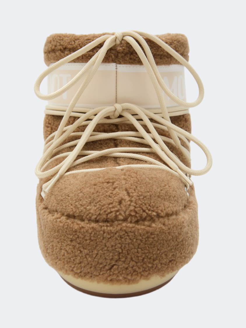 Moonboot Icon Low Fleece Unisex After Ski Boot Camel