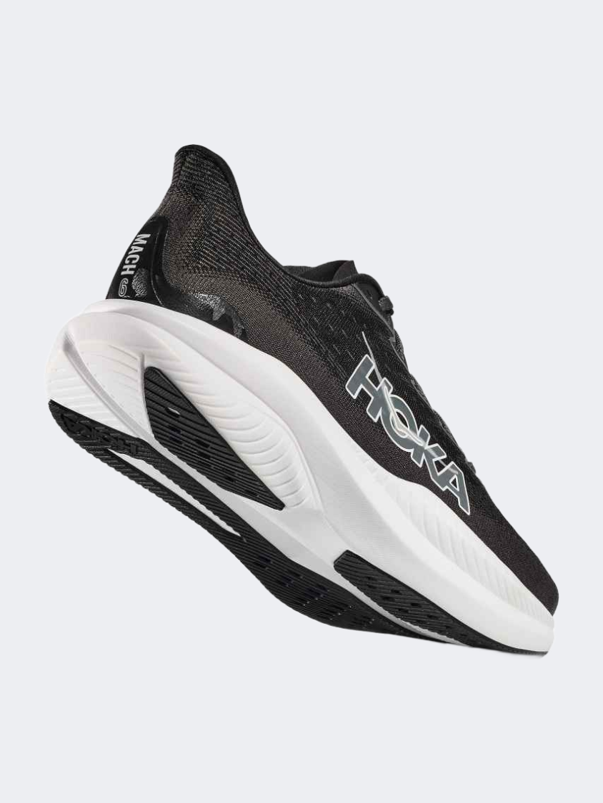 Hoka Mach 6 Women Running Shoes Black/White