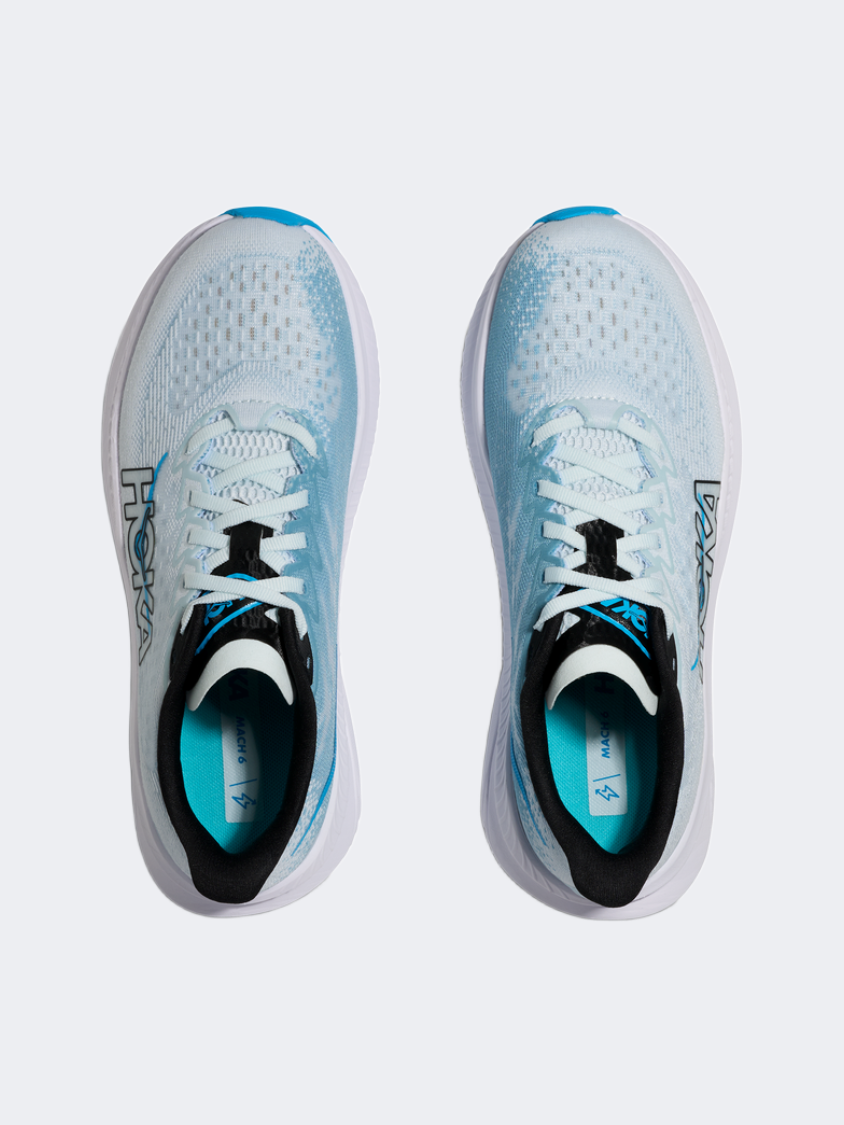 Hoka Mach 6 Women Running Shoes Tundra Blue
