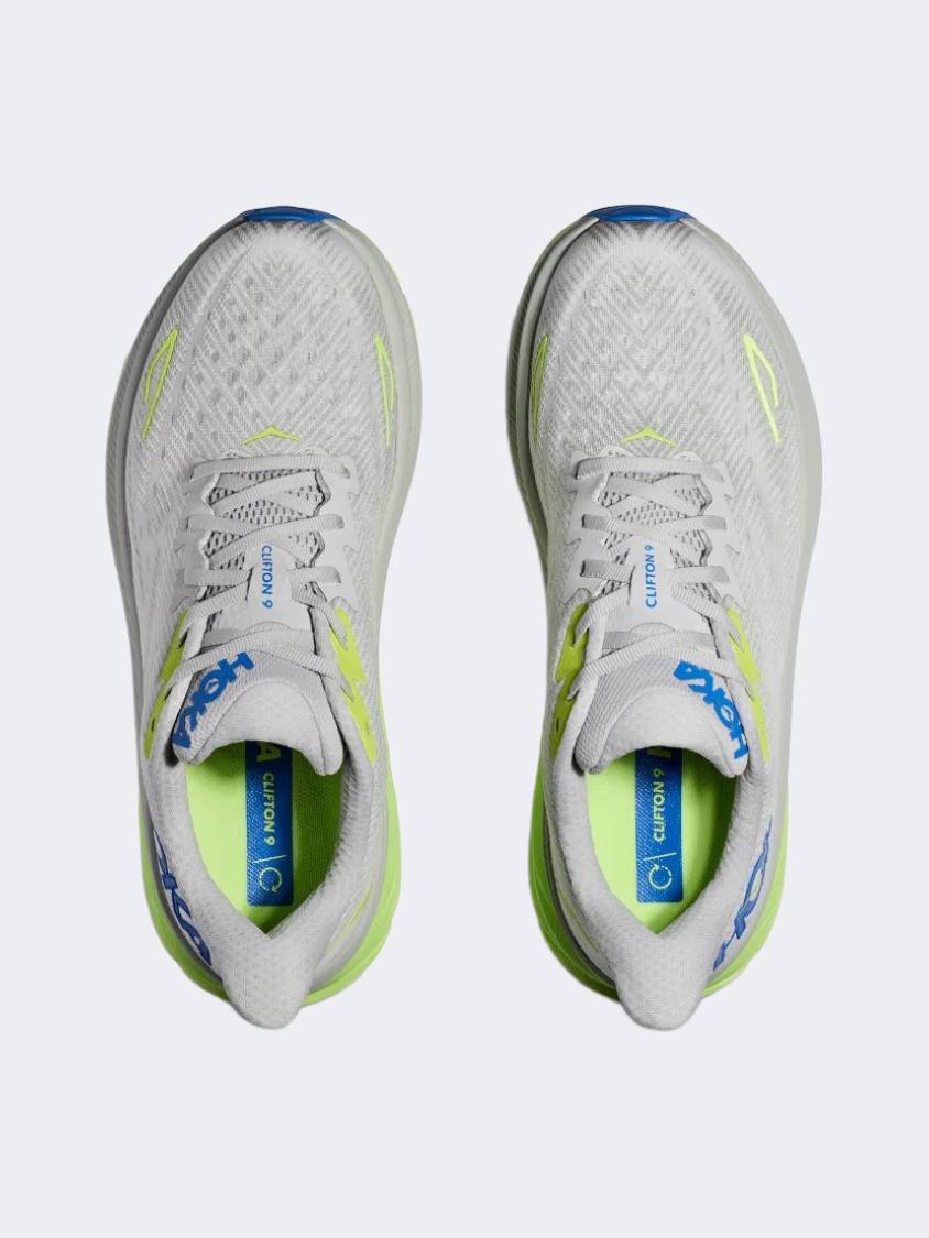 Hoka Clifton 9 Men Running Shoes Stardust/Cobalt