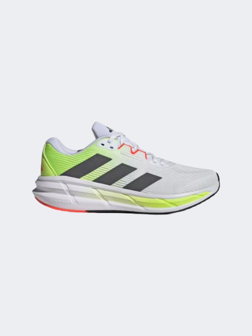 Adidas Questar Men Running Shoes White/Grey/Lemon - Main Image