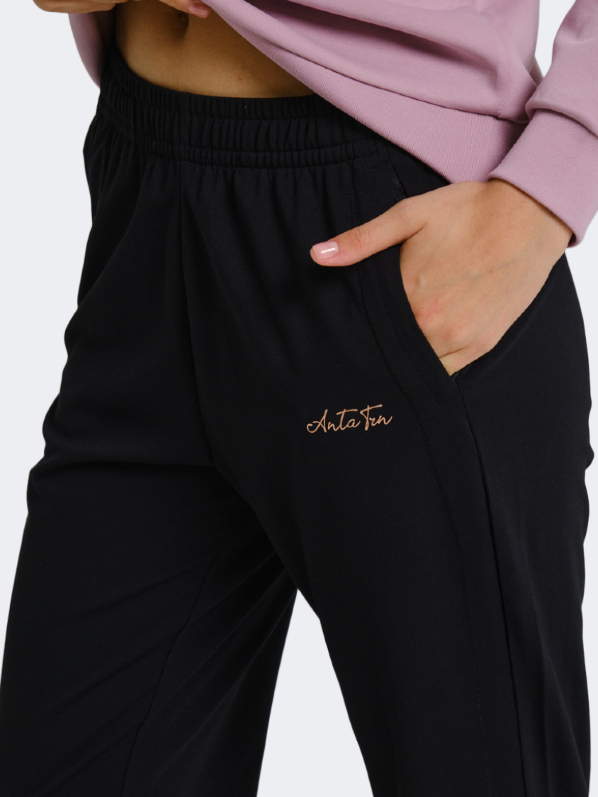 Anta Essential Knit Ankle Women Training Pant Black