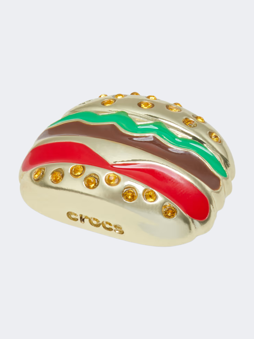 Crocs Burger Unisex Lifestyle Pins Gold